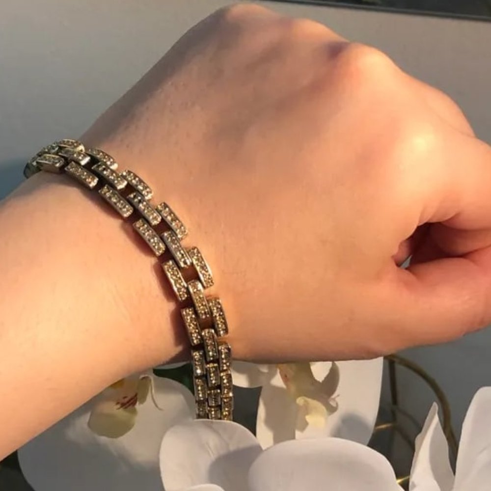 Vintage Carolee Gold Plated Links Bracelet